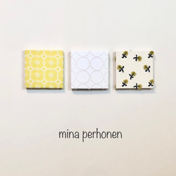 ミナペルホネン mina ファブリックパネル 3枚set