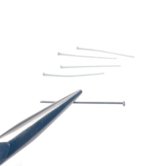 ess96 [約6g（約100個）] 約0.5 x 30mm T型針，醫用不鏽鋼，金屬配件 第3張的照片