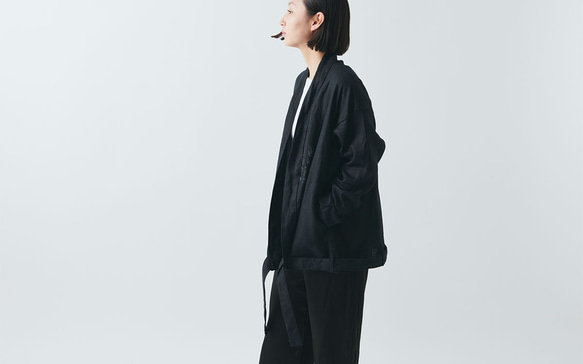 きるもの｜壱 JKT｜リネン ベージュ ［unisex freesize］ 11枚目の画像