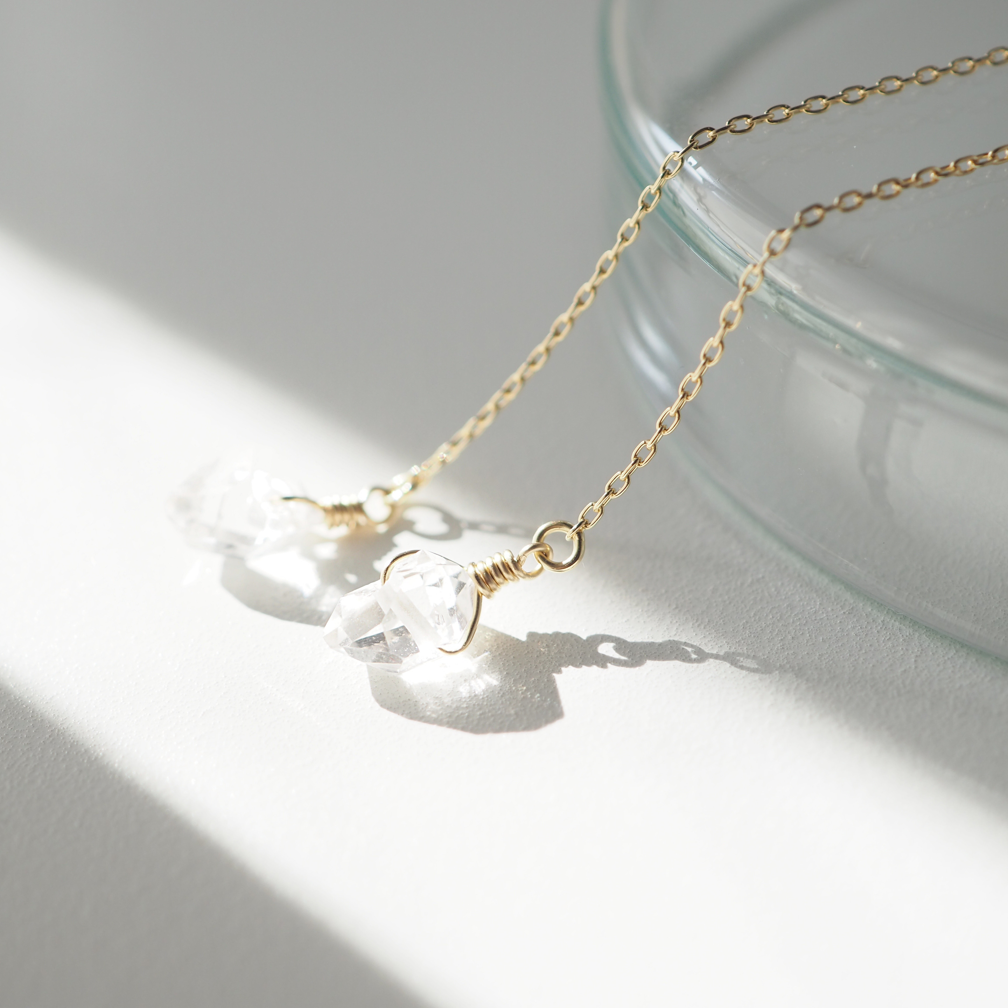 K10 / ハーキマーダイヤモンドピアス （AL） / 送料無料