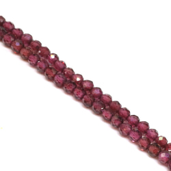 AG-Beads-20 天然石 小粒 連材 ロードライトガーネット 約3mm 1連 約38cm 2枚目の画像