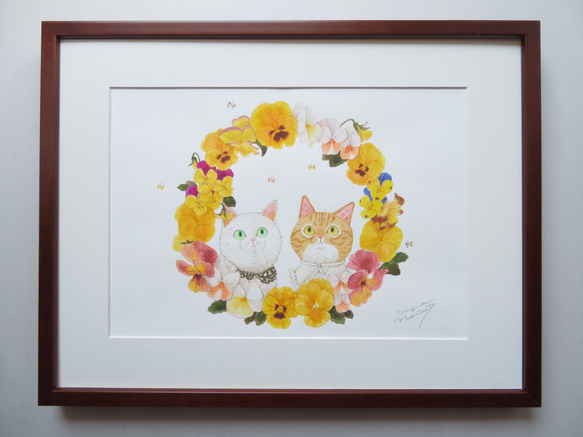 12時間以内に売れなければ300円❗手作り額付き原画絵画 「日 12時間以内に売れなければ300円❗手作り額付き原画絵画 「日