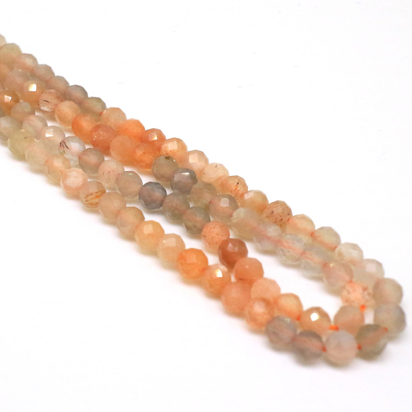 AG-Beads-24　天然石 小粒 連材 mixムーンストーン 約3mm 1連 約38cm 3枚目の画像