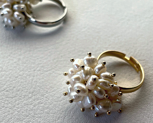 保管品6.9万◎PREEK◎バロックパール 指輪 アクセサリー リング