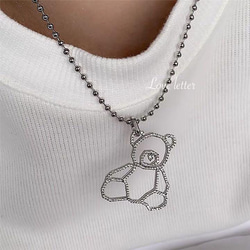 スワロフスキー ネックレス テディ ブラック 日本未発売 新品
