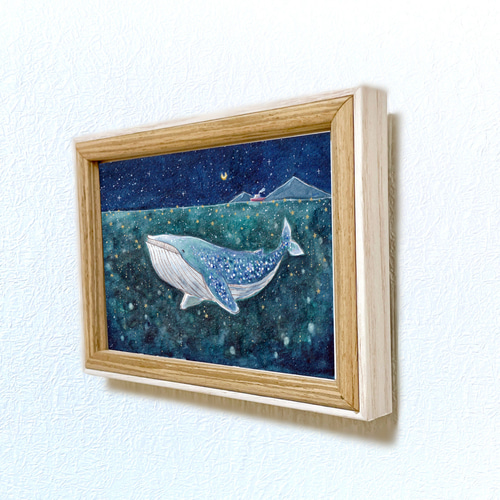 クジラが歌う夜 絵画 kuro 通販 16316621|Creema(クリーマ) クジラが歌う夜 絵画 kuro 通販 16316621|Creema(クリーマ)