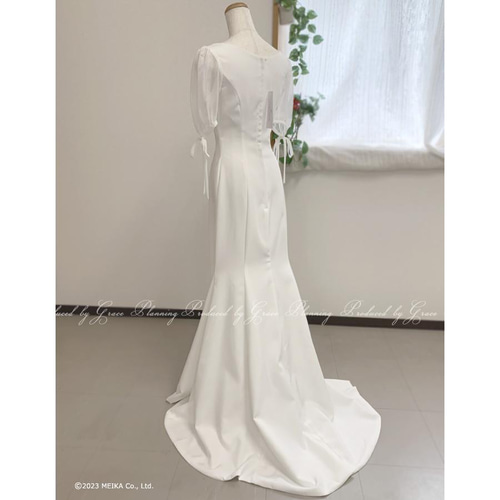 【専用】ウェディングドレス 二次会 前撮り 結婚式 半袖 楽天市場】フォトドレス ウエディングドレス 袖あり 半袖 バック
