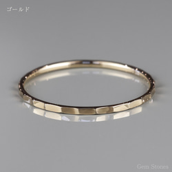 【華奢リング】FINE RING Shiny 18金 ゴールド ピンクゴールド プラチナ 華奢 槌目 指輪 プレゼント 2枚目の画像