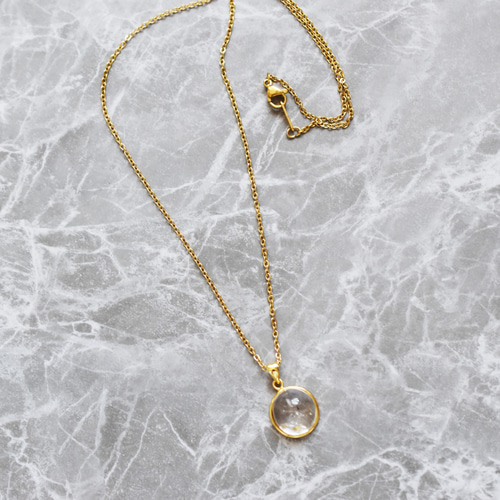 1点もの・C】希少石！ 水入り水晶(クリスタル） ゴールドサージカル