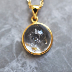 1点もの・C】希少石！ 水入り水晶(クリスタル） ゴールドサージカル