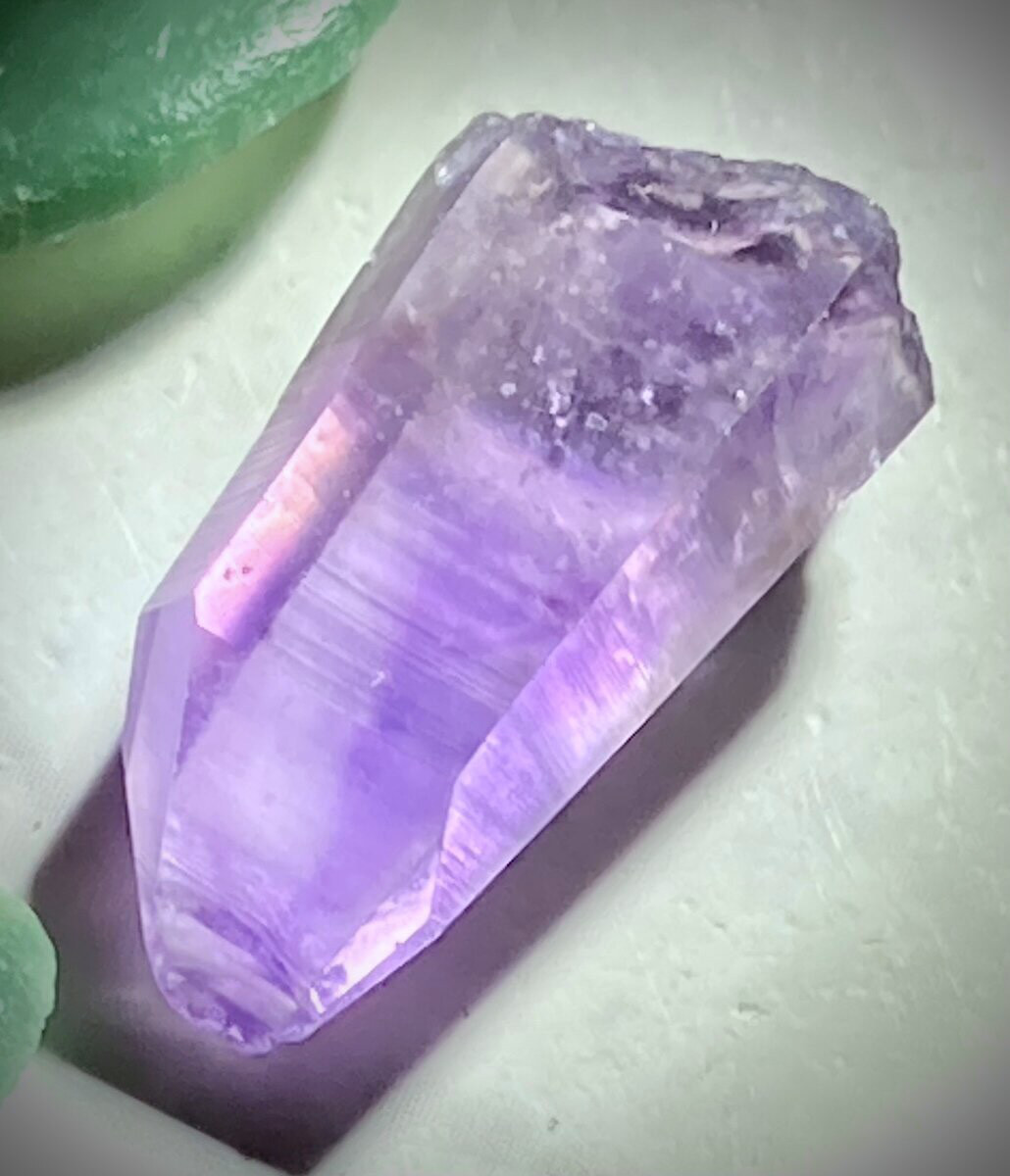 希少✨虹入り　ゲレロアメジスト  ポイント 原石　ラフストーン