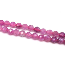 AG-Beads-44　天然石 小粒 連材 スタールビー 約3mm 1連 約38cm 2枚目の画像