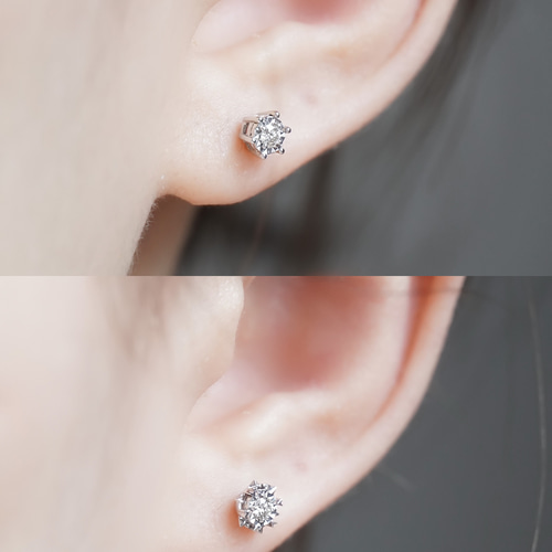 天然ダイヤモンドピアス0.1ct k18 ピアス(スタッド・一粒 天然ダイヤモンドピアス0.1ct k18 ピアス(スタッド・一粒