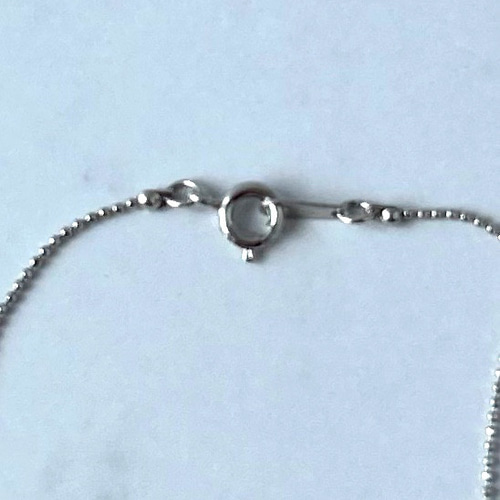 七宝焼 純銀製十字架ネックレス(薄桃色) ネックレス・ペンダント 七宝