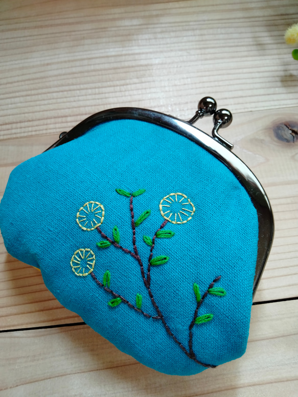 刺繍入りがまぐち 3枚目の画像