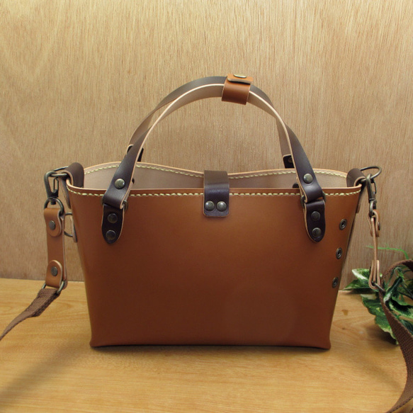 本革　ワンちゃんお散歩バッグ(5色展開)　2WAYショルダー　内ポケ付　WSB-10 9枚目の画像