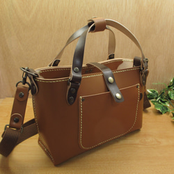 本革　ワンちゃんお散歩バッグ(5色展開)　2WAYショルダー　内ポケ付　WSB-10 10枚目の画像