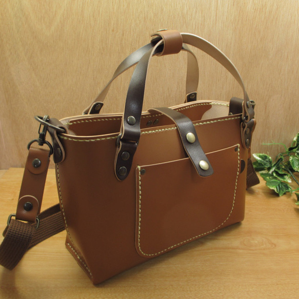 本革　ワンちゃんお散歩バッグ(5色展開)　2WAYショルダー　内ポケ付　WSB-10 10枚目の画像