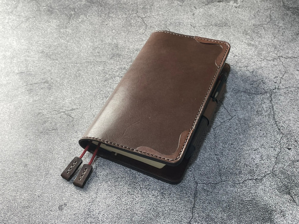 ほぼ日手帳カバーなどに　オーガナイザー　馬革　新喜皮革　新品 natural-basic_t-040