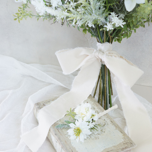 野の花たっぷりナチュラル ウェディングブーケ・ブートニア