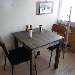 ハンドメイド  カフェテーブル  1枚物  70×70㎝  【 EB 】 4枚目の画像