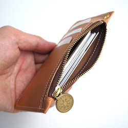 スリム フラグメントケース（トロピカル パーム）カード コイン パス ケース ミニ財布 9枚目の画像