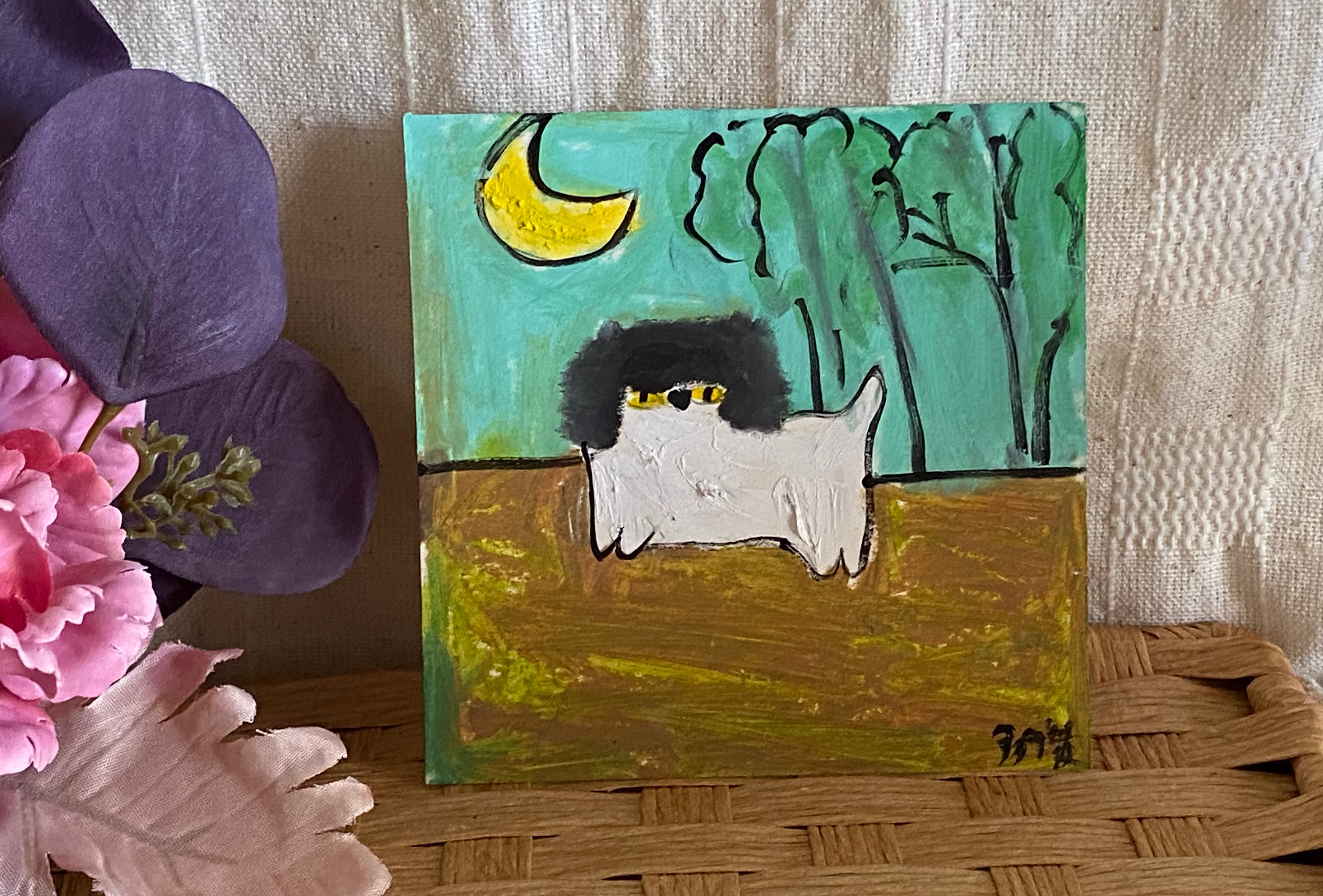 背くらべ」キャンバス画 Ω 絵画 