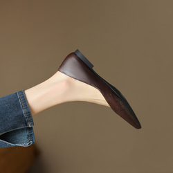 23 新款女士真皮鞋通勤鞋高跟鞋 2 色 22 厘米 ~ 24.5 厘米 #780⭐免運費⭐ 第19張的照片