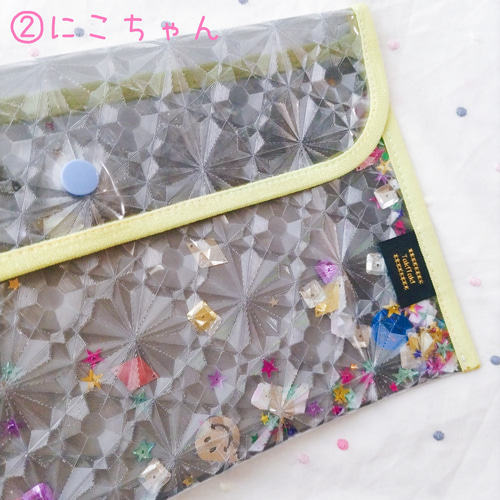 シャカシャカフラットポーチ】B6サイズビニールブリーフケース 書類