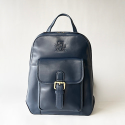 GIORGIO ARMANI レザー リュック 巾着　ブルー　ロゴ　青 GIORGIO ARMANI レザー リュック 巾着 ブルー ロゴ 青｜Yahoo