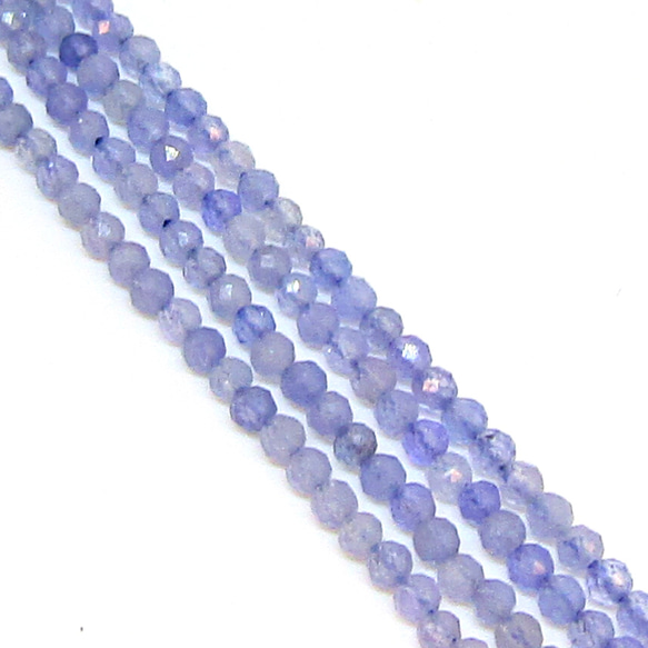 AG-Beads-76　天然石 小粒 連材 タンザナイト 約2mm 1連 約38cm 2枚目の画像