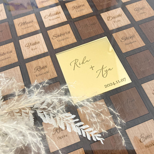 結婚証明書 ゲスト参加型 木製 ウェルカムボード lovers 通販