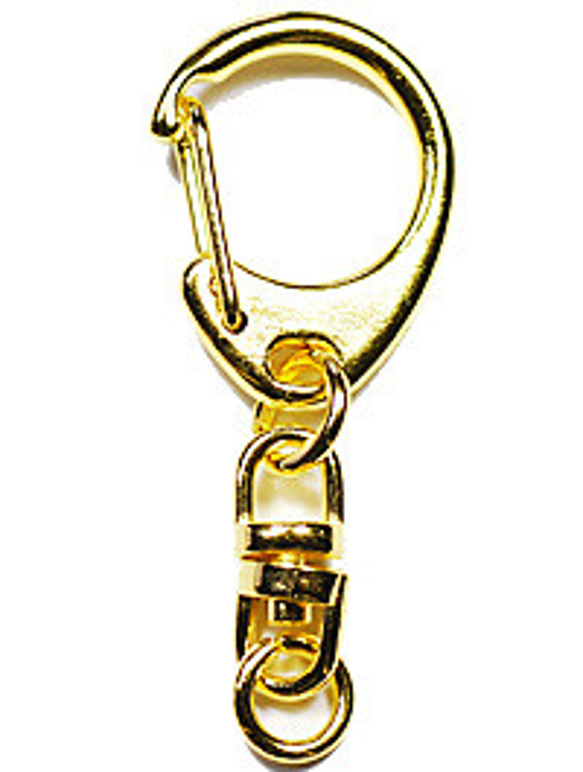 アクセサリーパーツ 金具 キーホルダー 金色 ゴールドカラー