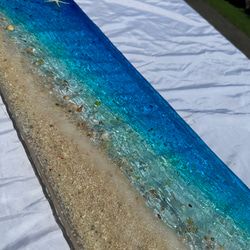 アートパネル エメラルドブルーの波紋の海  白砂のビーチ オーシャン 2枚目の画像