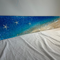 アートパネル エメラルドブルーの波紋の海  白砂のビーチ オーシャン 4枚目の画像