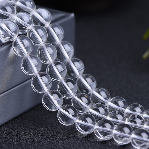 1連売り☆水晶 38～40㎝ 7Aランク! 4月誕生石 ハンドメイド 材料