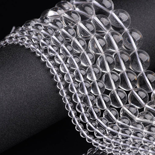 1連売り☆水晶 38～40㎝ 7Aランク! 4月誕生石 ハンドメイド 材料
