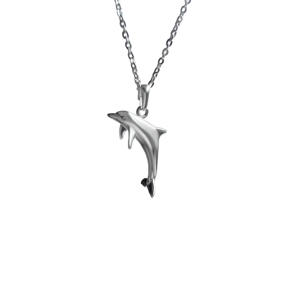 Dolphin Pendant – Silver 1枚目の画像