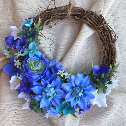 リー様　ユーカリとブルーファンタジアのハーフリース　他一点 ユーカリのハーフリース | F L E U R I