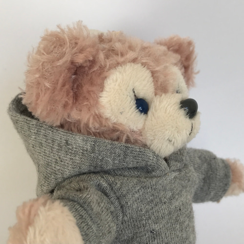 14cmぬいば用【シェリーメイぬいば服2点コーデセット】杢グレー