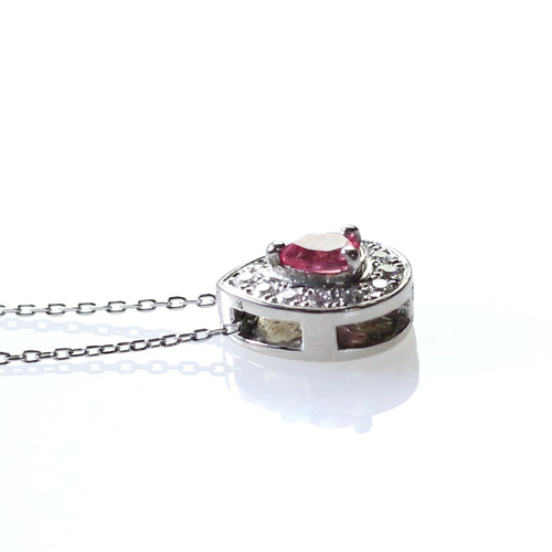 Pt900 ピンクスピネルペンダント 0.33ct ネックレス・ペンダント 