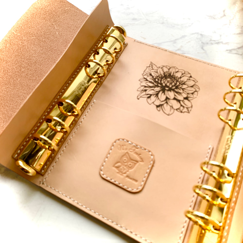 マイクロ５穴レザーパッチワークシステム手帳 マイクロ5穴レザーパッチワークシステム手帳 - N's Factory | minne