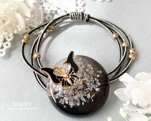 753】ハンドメイドレジンヘアゴムポニーフック