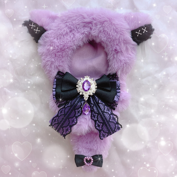 【新作♡!!】 blackpurple Wolfฅ^˶•̀д•́˶^ฅ  ぬい服♡ 1枚目の画像