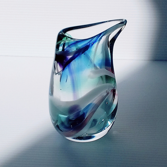 ひっぱり / 吹きガラス / 花瓶 5枚目の画像