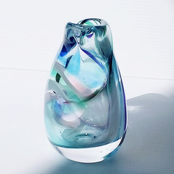 ひっぱり / 吹きガラス / 花瓶 4枚目の画像