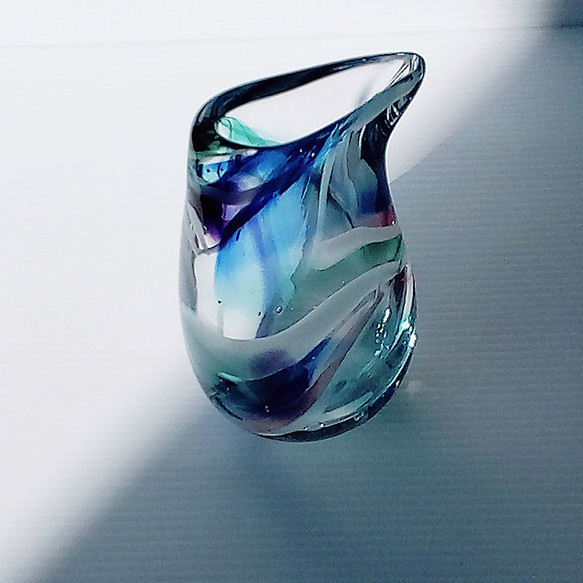 ひっぱり / 吹きガラス / 花瓶 6枚目の画像