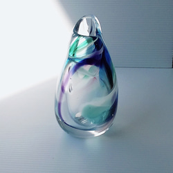 ひっぱり / 吹きガラス / 花瓶 3枚目の画像