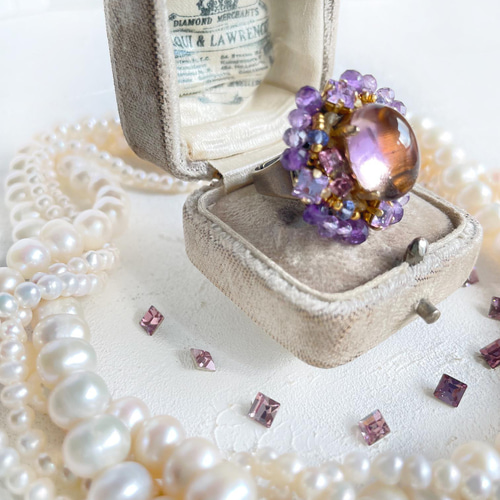 【 一点もの 】 アメトリン ルース 145.75ct ドロップ ブラジル産 Ametrine アメジスト シトリン バイカラー 誕生石 希少石  天然石 パワーストーン カラーストーン