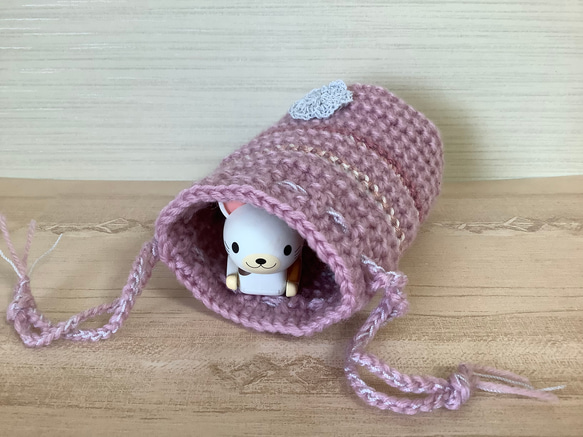 ペットボトルカバー ペットボトルケース 手編み　#1 3枚目の画像